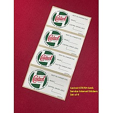 Castrol-Classic Service Sticker Sold as a Set of Four (4)  Castrol-STR701-SetA
